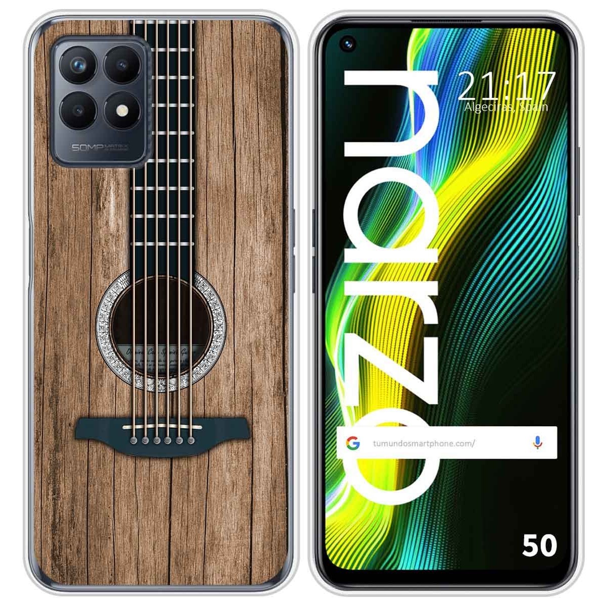 Funda Silicona para Realme Narzo 50 diseño Madera 11 Dibujos