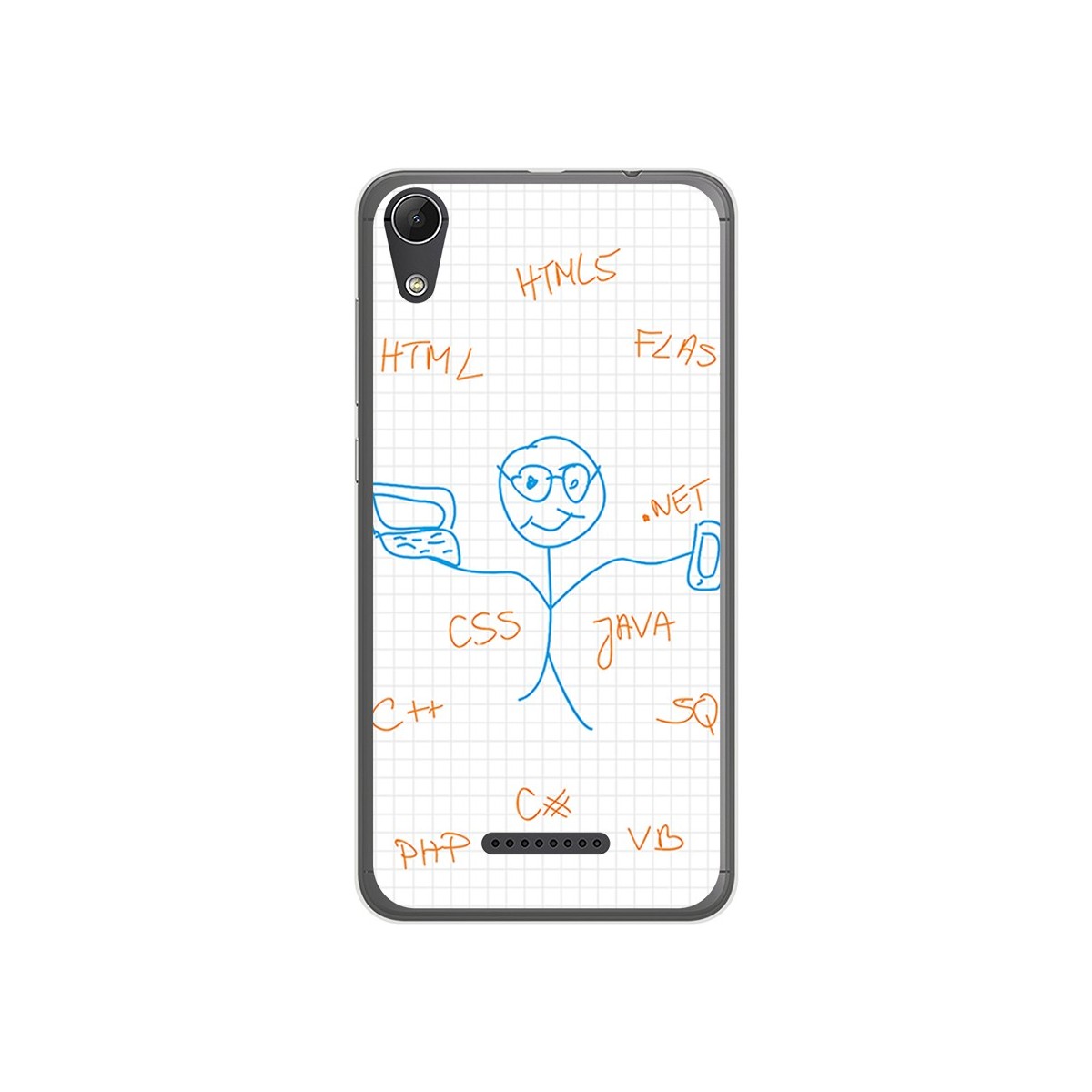 Funda Gel Tpu para Wiko Lenny4 Diseño Informatico Dibujos