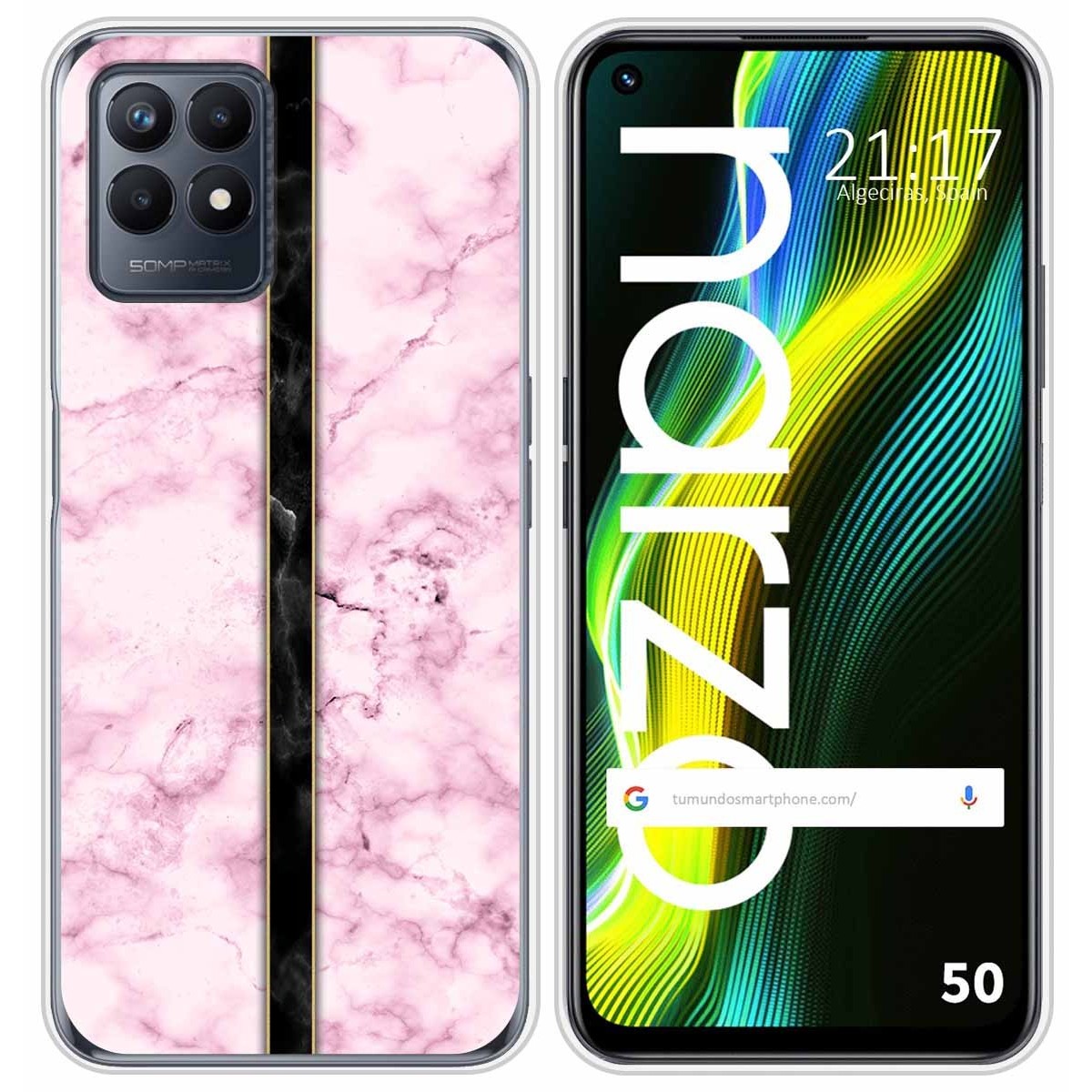 Funda Silicona para Realme Narzo 50 diseño Mármol 04 Dibujos