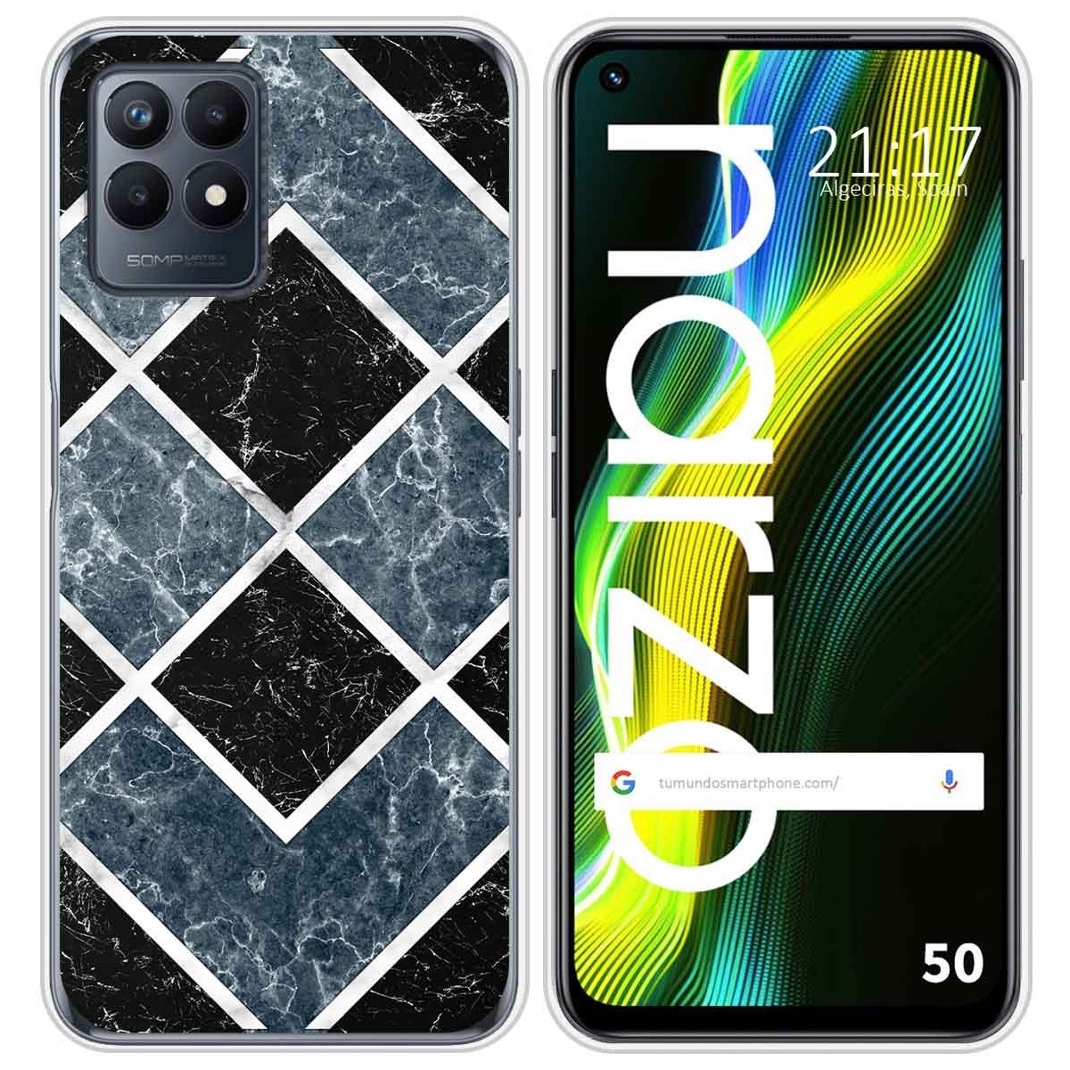 Funda Silicona para Realme Narzo 50 diseño Mármol 06 Dibujos