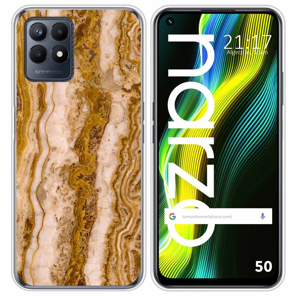 Funda Silicona para Realme Narzo 50 diseño Mármol 10 Dibujos