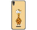 Funda Gel Tpu para Wiko Lenny4 Diseño Jirafa Dibujos