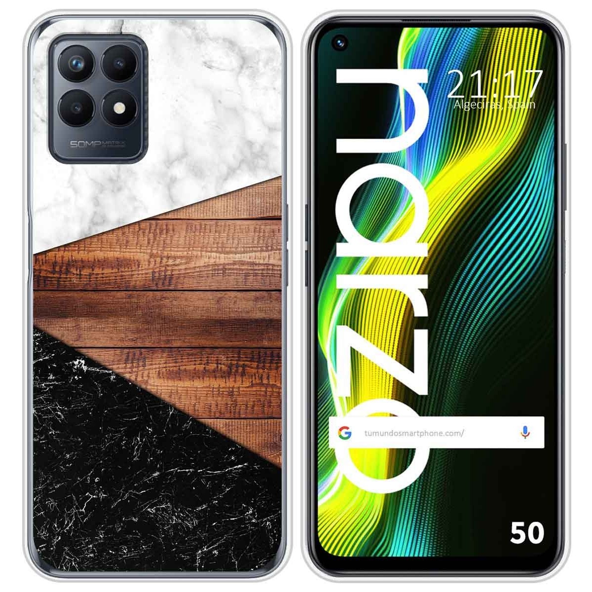 Funda Silicona para Realme Narzo 50 diseño Mármol 11 Dibujos