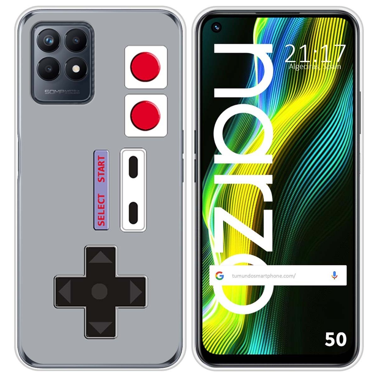 Funda Silicona para Realme Narzo 50 diseño Consola Dibujos