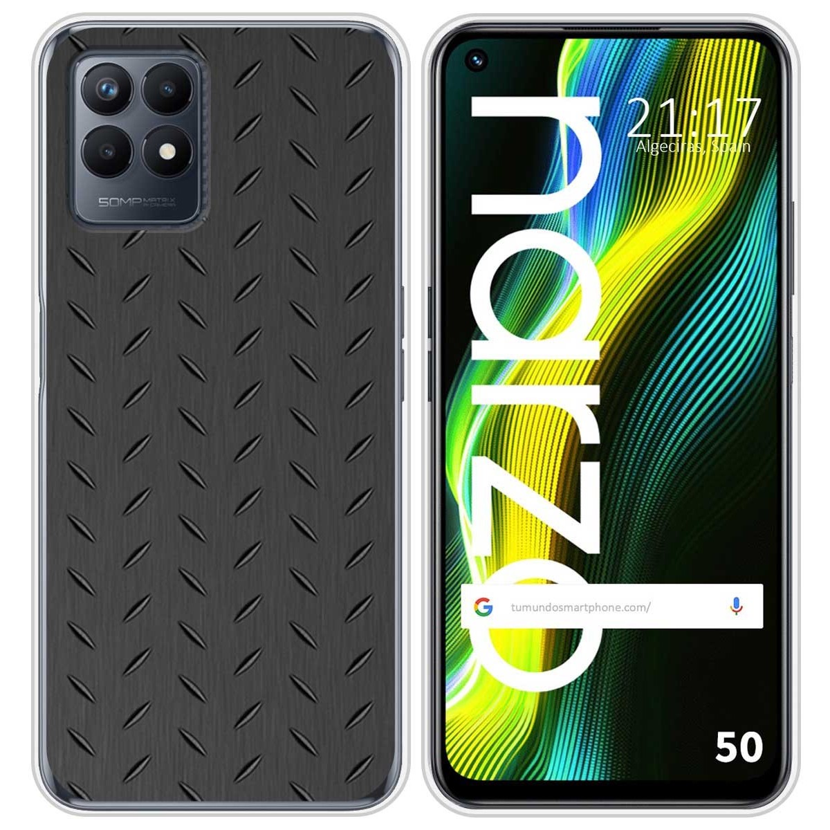 Funda Silicona para Realme Narzo 50 diseño Metal Dibujos