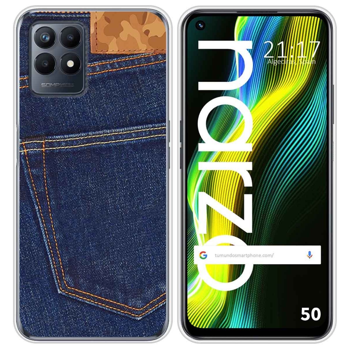 Funda Silicona para Realme Narzo 50 diseño Vaquero Dibujos