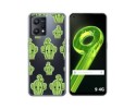 Funda Silicona Transparente para Realme 9 4G diseño Cactus Dibujos