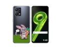 Funda Silicona Transparente para Realme 9 4G diseño Conejo Dibujos