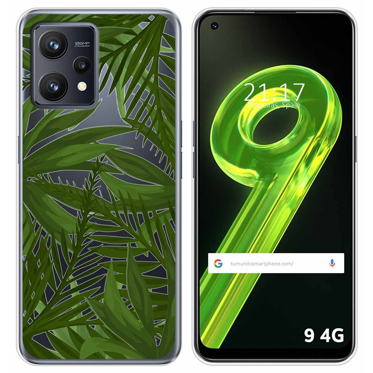 Funda Silicona Transparente para Realme 9 4G diseño Jungla Dibujos