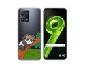 Funda Silicona Transparente para Realme 9 4G diseño Panda Dibujos