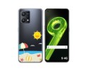 Funda Silicona Transparente para Realme 9 4G diseño Playa Dibujos