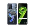 Funda Silicona Transparente para Realme 9 4G diseño Plumas Dibujos