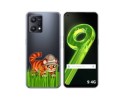 Funda Silicona Transparente para Realme 9 4G diseño Tigre Dibujos