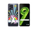Funda Silicona Transparente para Realme 9 4G diseño Unicornio Dibujos