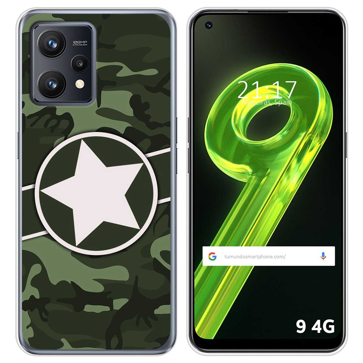 Funda Silicona para Realme 9 4G diseño Camuflaje 01 Dibujos