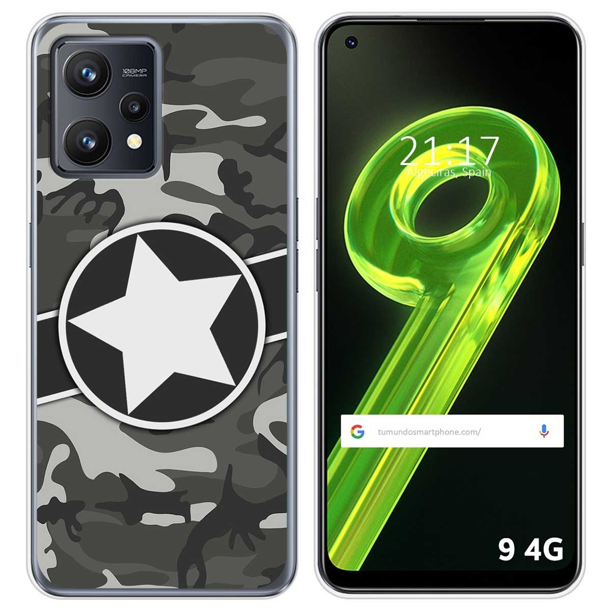 Funda Silicona para Realme 9 4G diseño Camuflaje 02 Dibujos