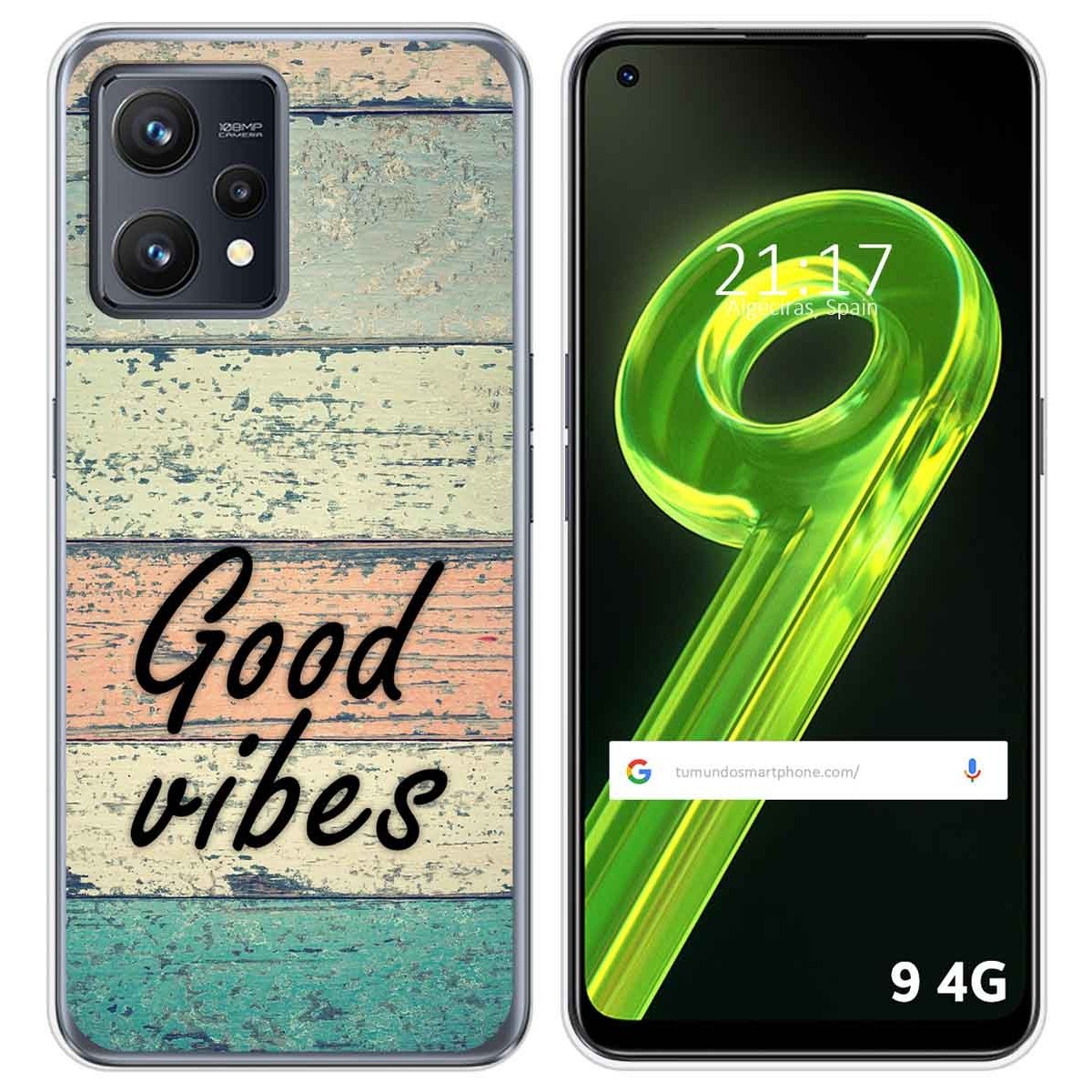 Funda Silicona para Realme 9 4G diseño Madera 01 Dibujos