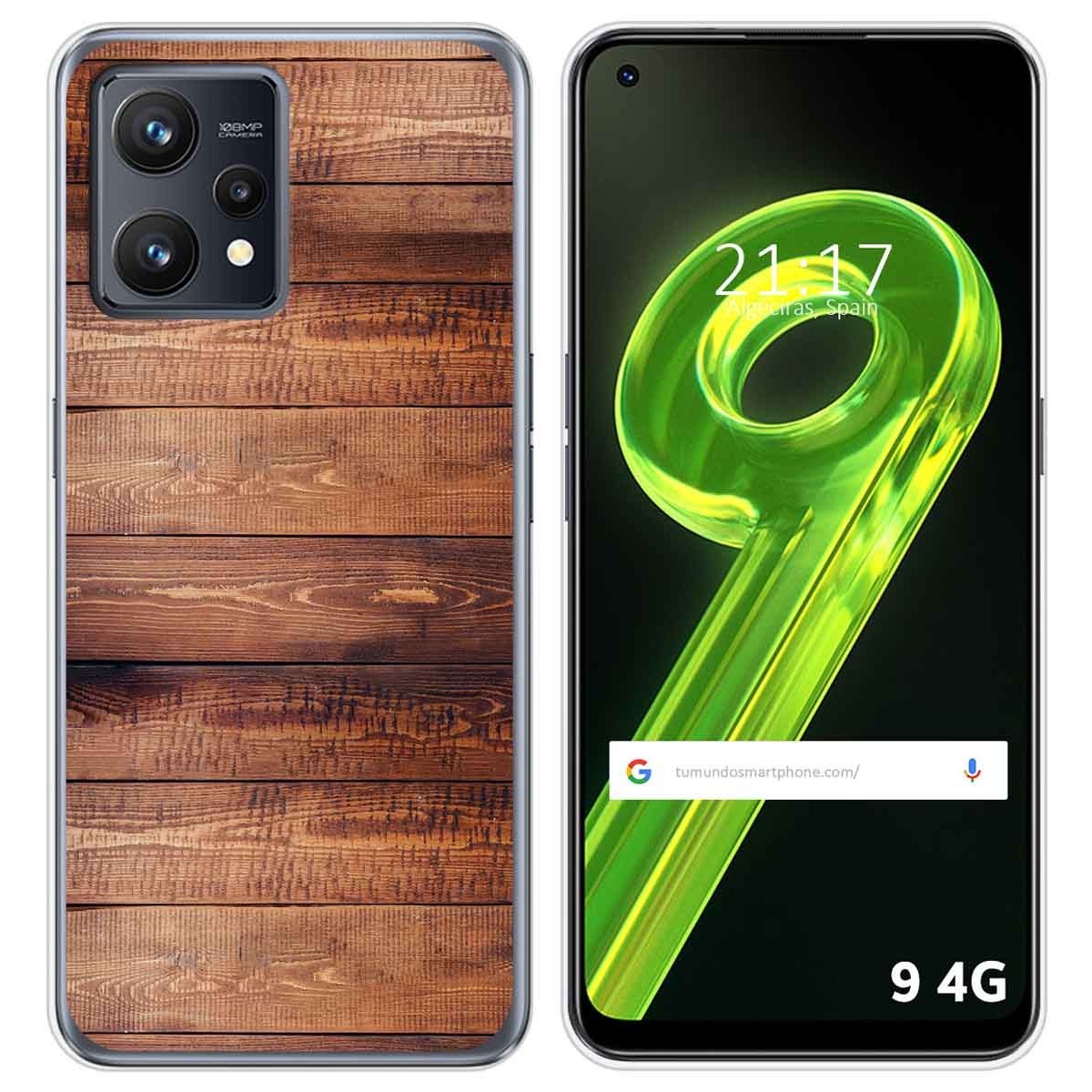 Funda Silicona para Realme 9 4G diseño Madera 02 Dibujos