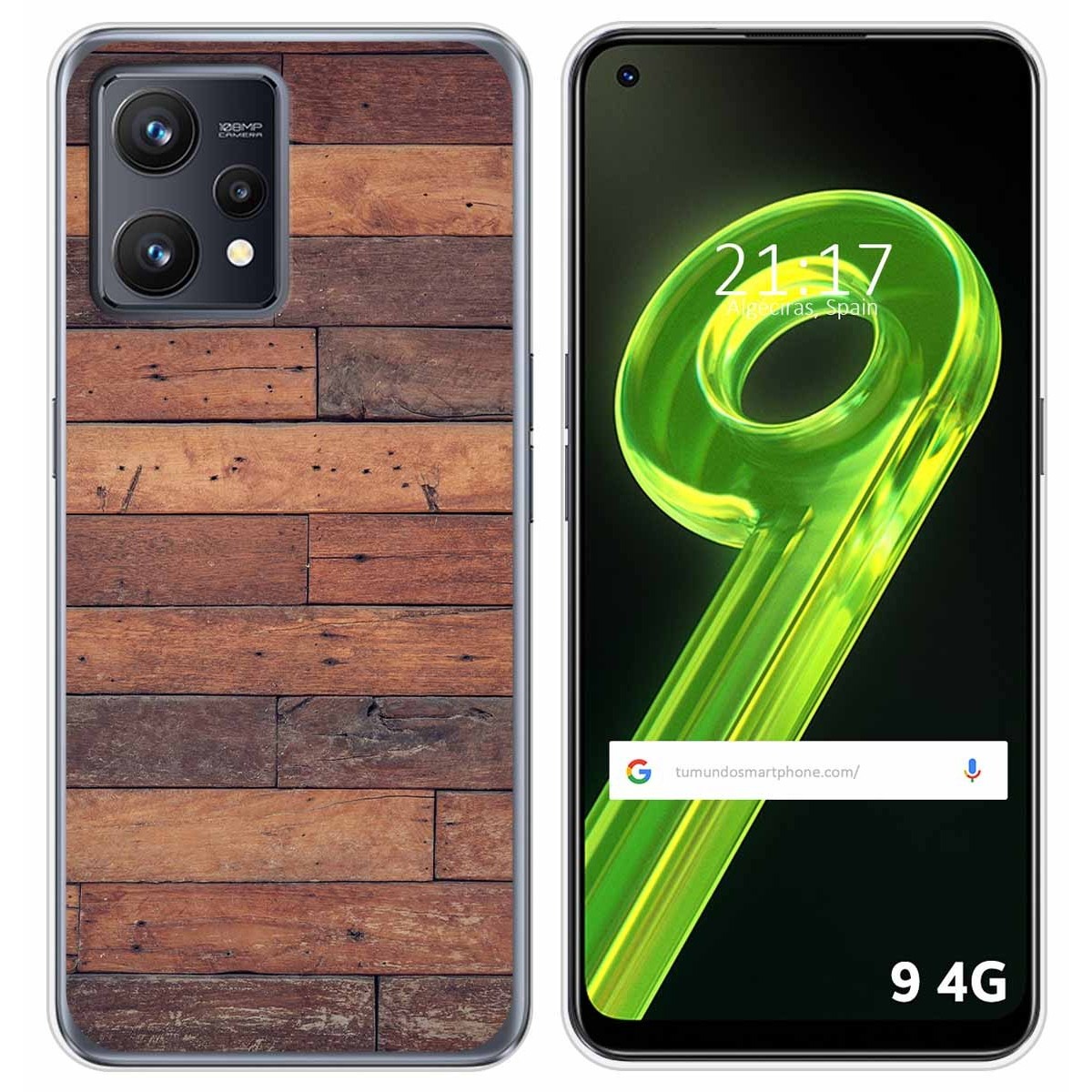 Funda Silicona para Realme 9 4G diseño Madera 03 Dibujos