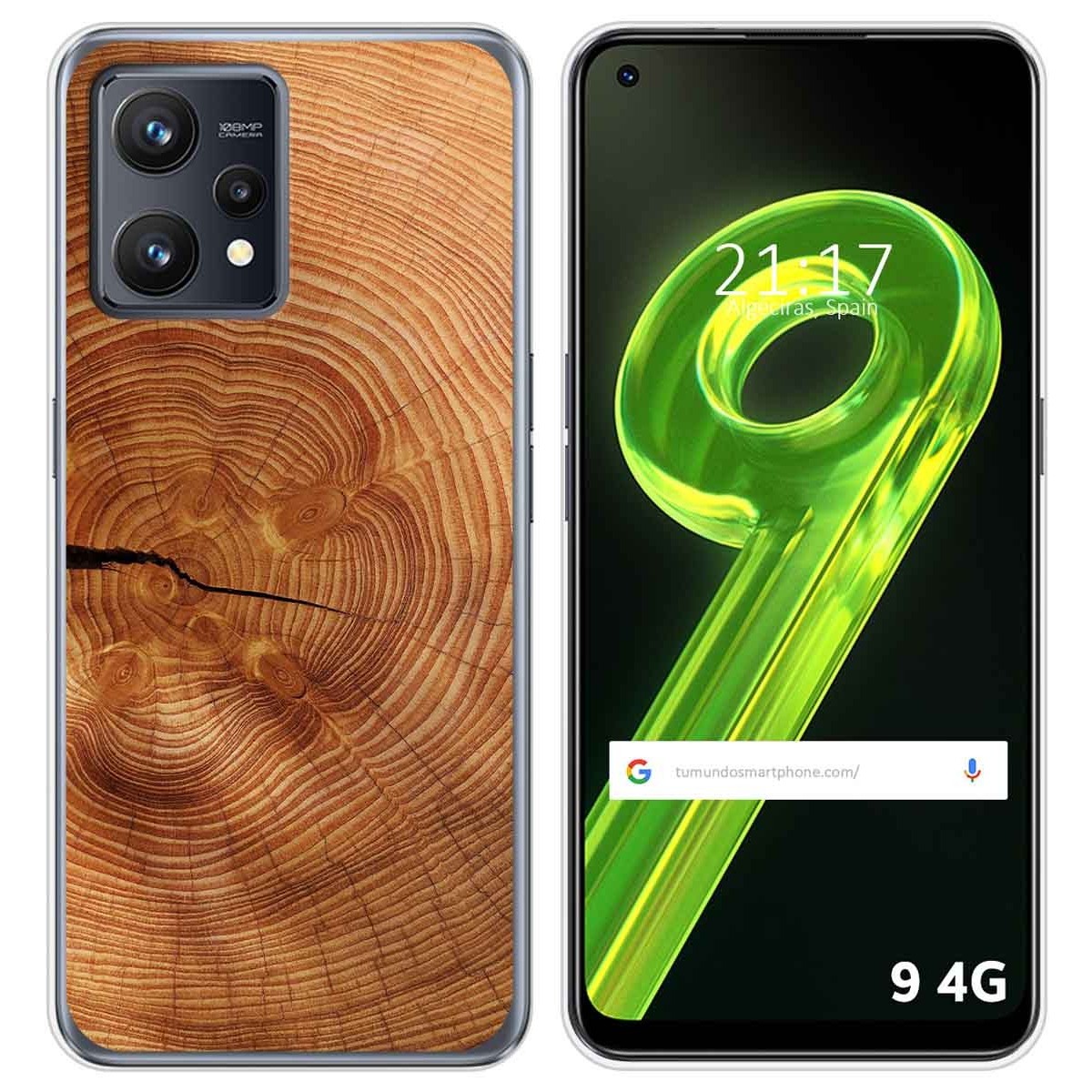 Funda Silicona para Realme 9 4G diseño Madera 04 Dibujos