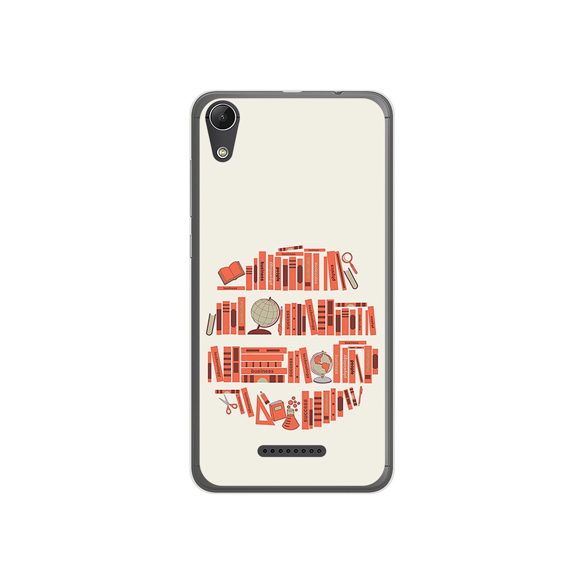 Funda Gel Tpu para Wiko Lenny4 Diseño Mundo Libro Dibujos