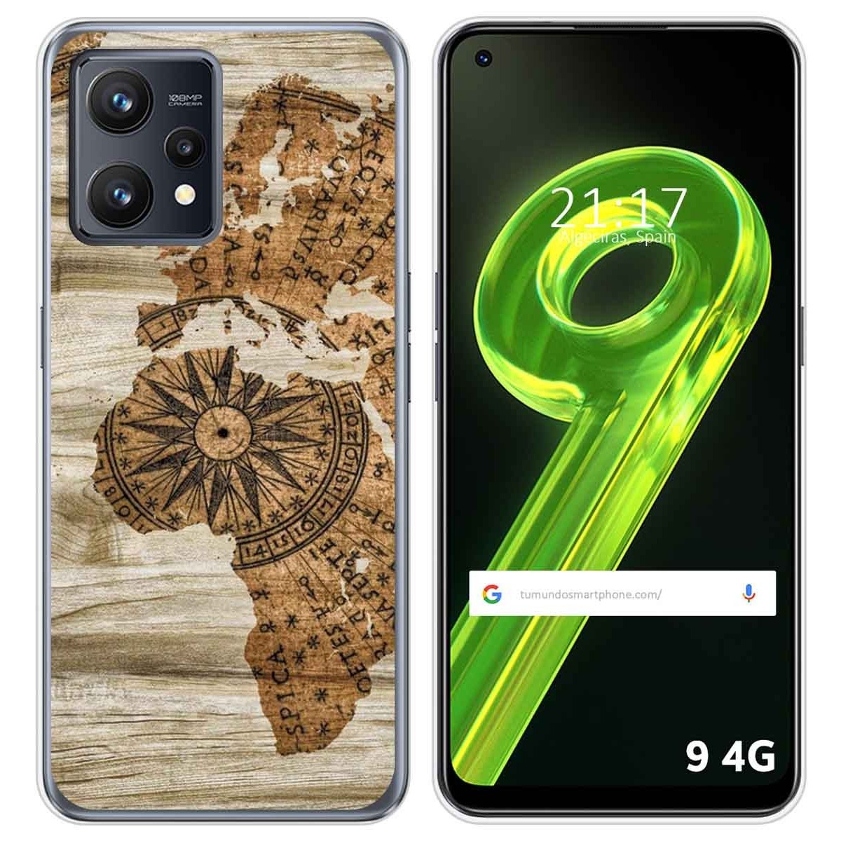 Funda Silicona para Realme 9 4G diseño Madera 07 Dibujos