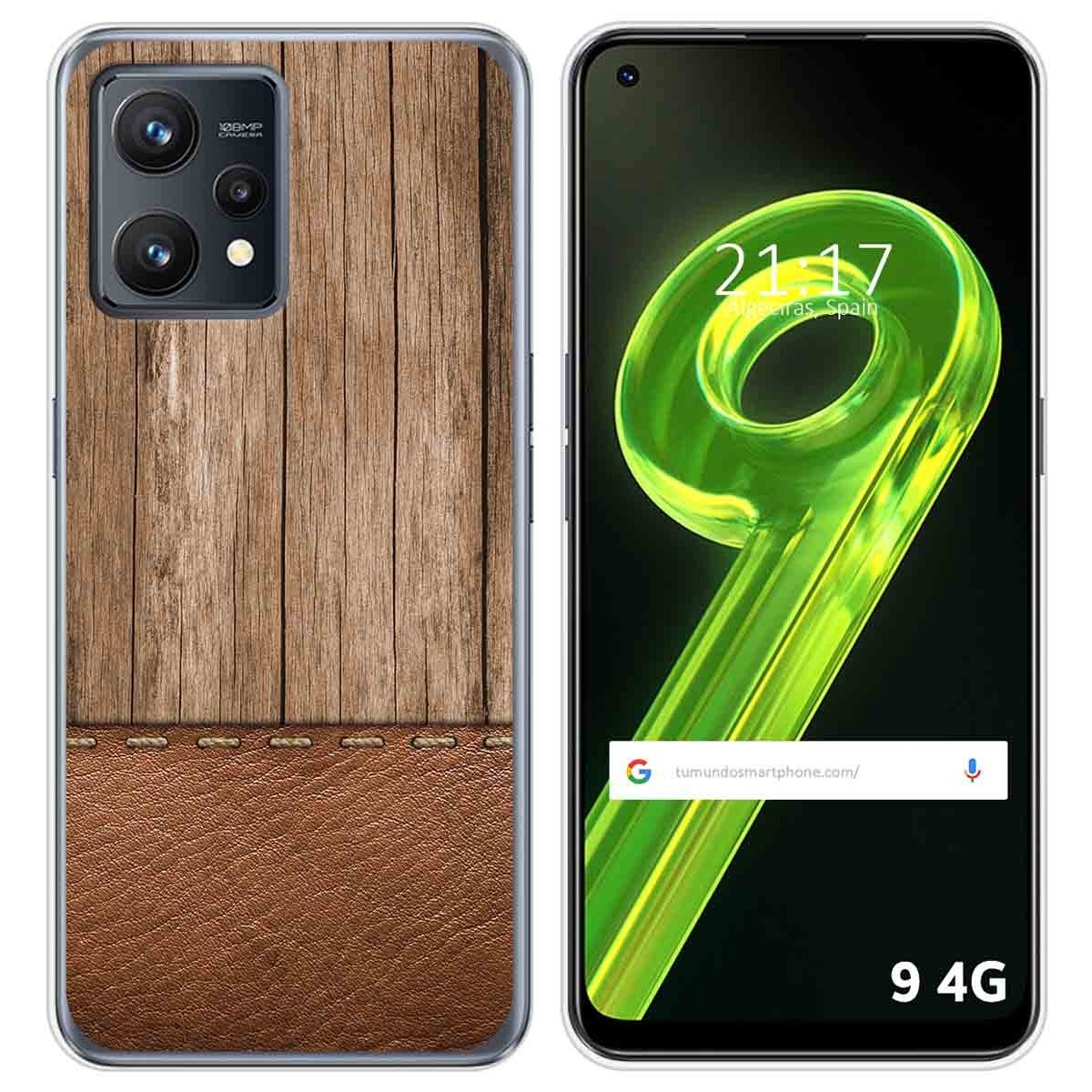 Funda Silicona para Realme 9 4G diseño Madera 09 Dibujos