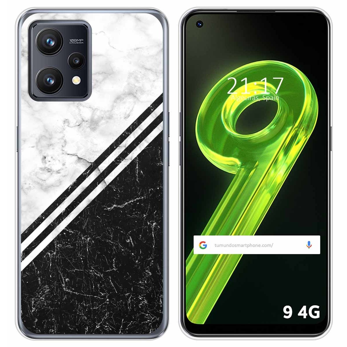 Funda Silicona para Realme 9 4G diseño Mármol 01 Dibujos