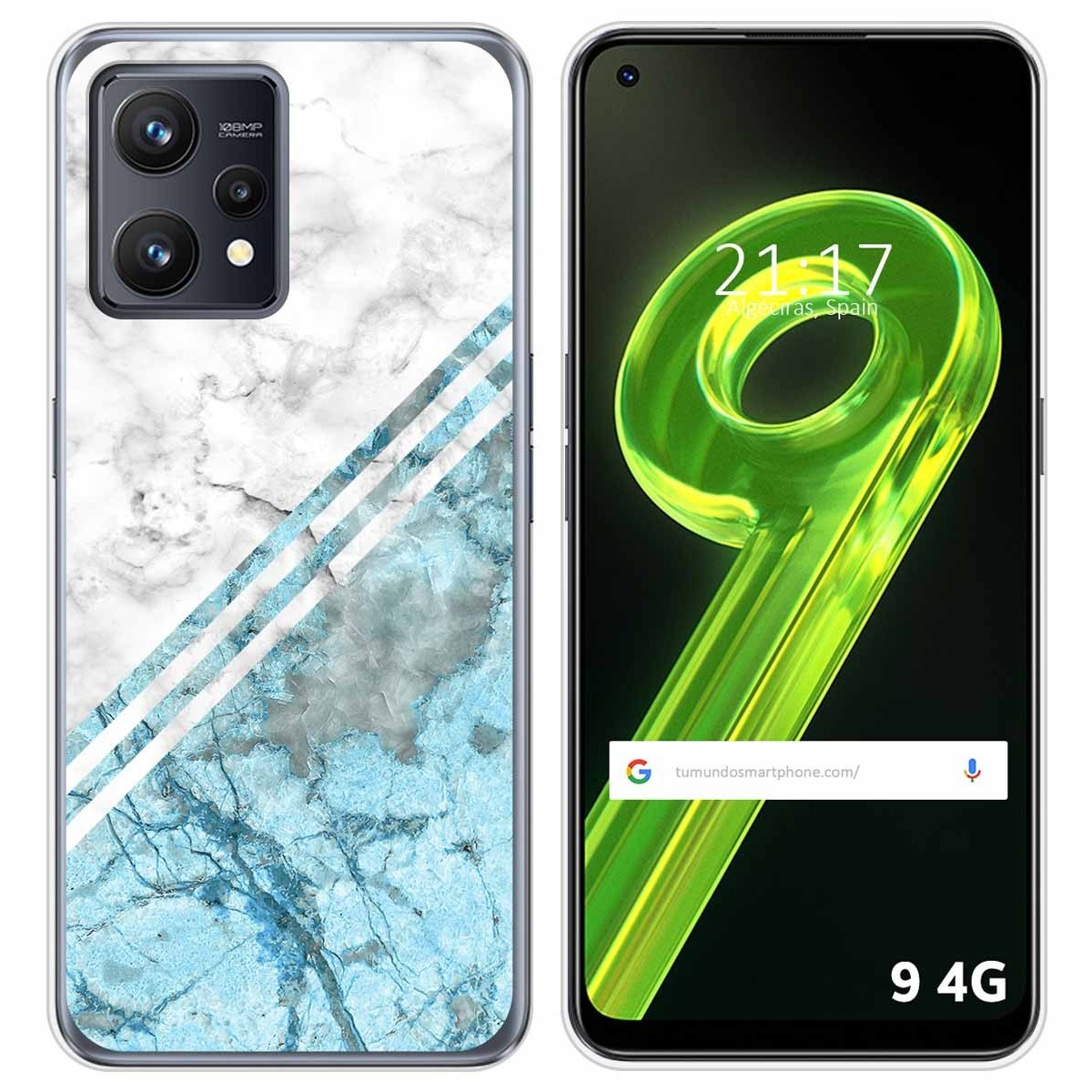 Funda Silicona para Realme 9 4G diseño Mármol 02 Dibujos