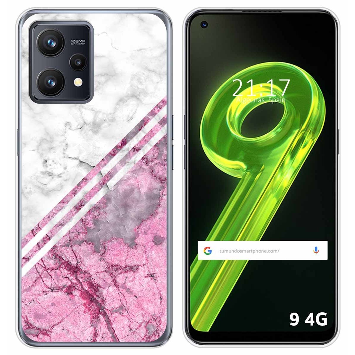 Funda Silicona para Realme 9 4G diseño Mármol 03 Dibujos