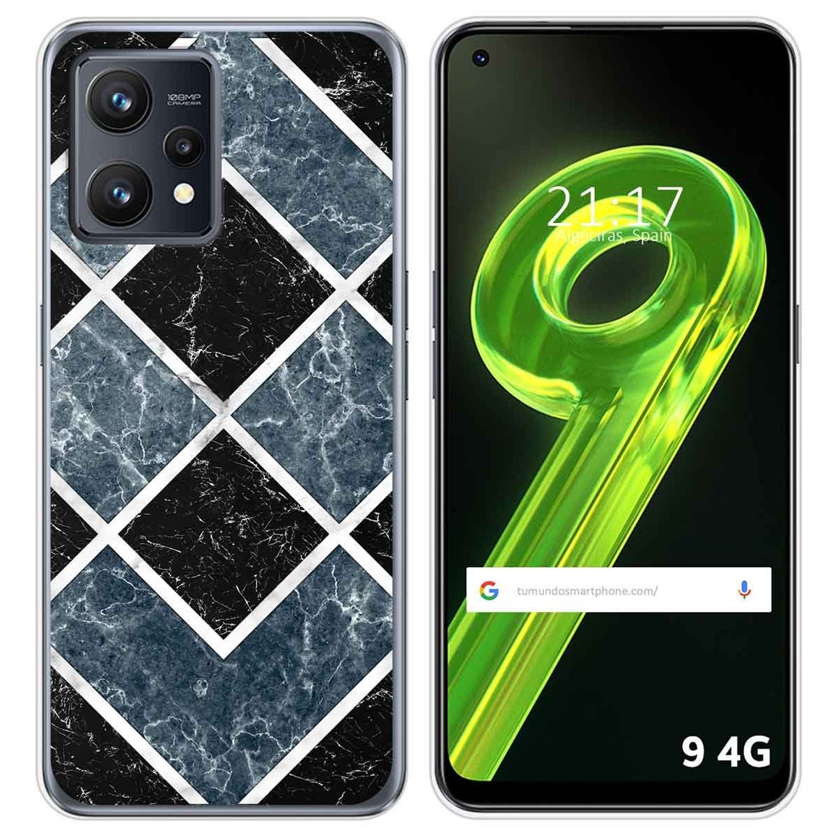 Funda Silicona para Realme 9 4G diseño Mármol 06 Dibujos