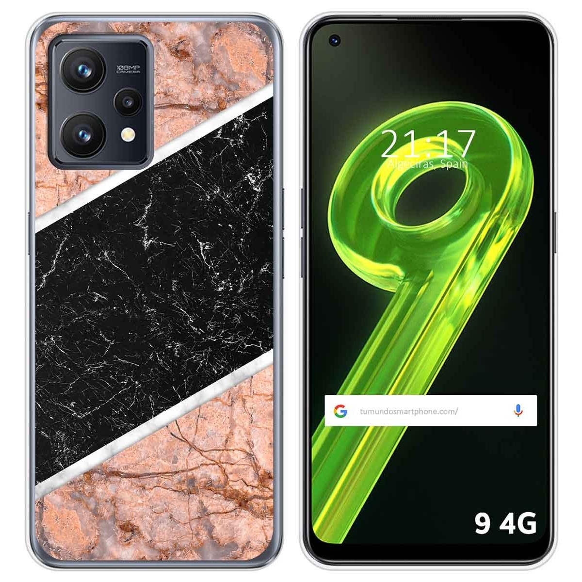 Funda Silicona para Realme 9 4G diseño Mármol 07 Dibujos
