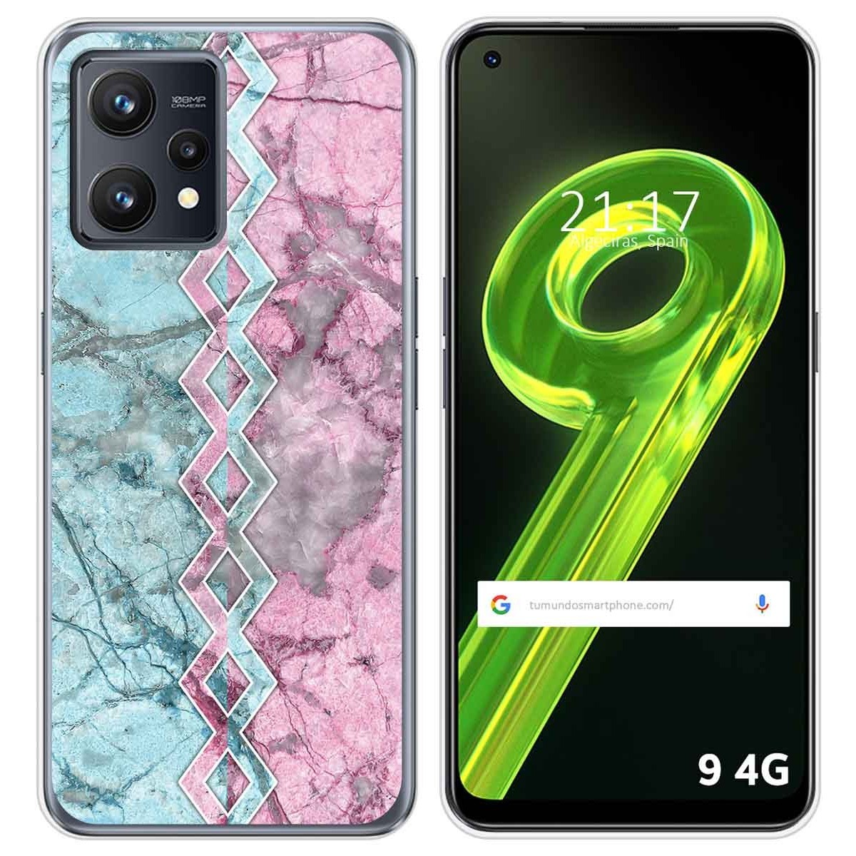 Funda Silicona para Realme 9 4G diseño Mármol 08 Dibujos