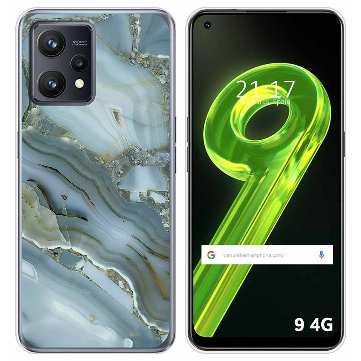 Funda Silicona para Realme 9 4G diseño Mármol 09 Dibujos
