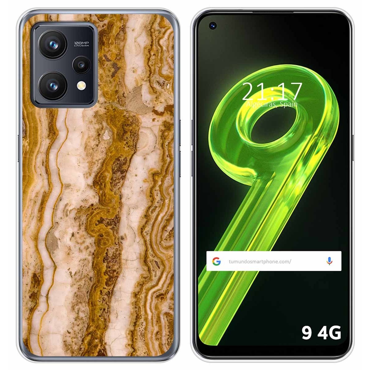 Funda Silicona para Realme 9 4G diseño Mármol 10 Dibujos