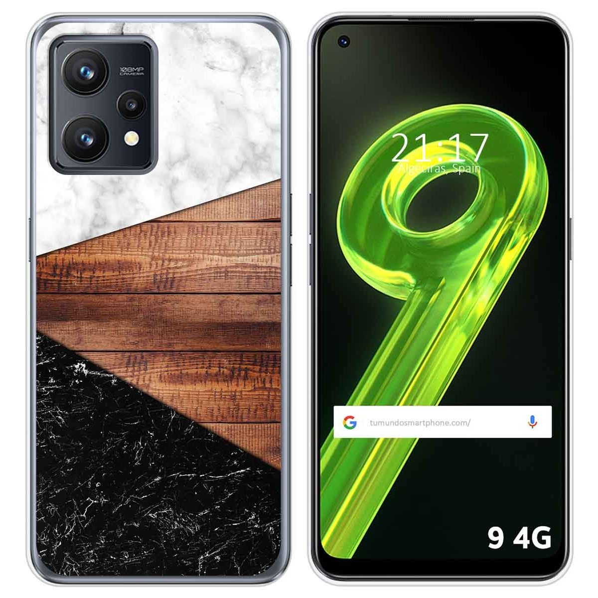 Funda Silicona para Realme 9 4G diseño Mármol 11 Dibujos