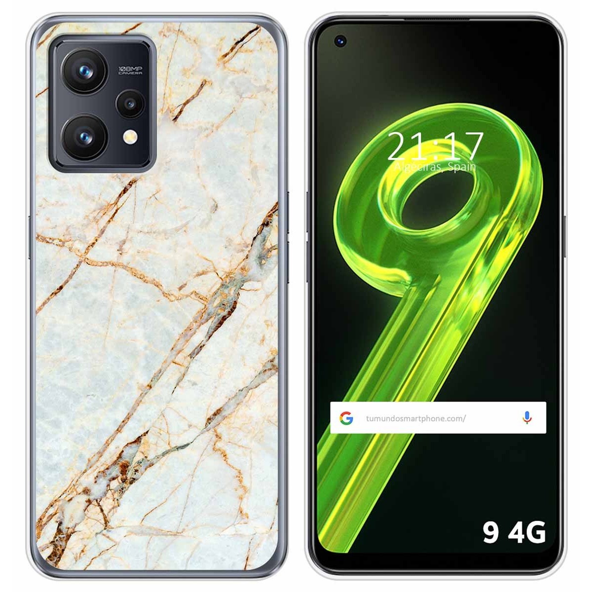 Funda Silicona para Realme 9 4G diseño Mármol 13 Dibujos