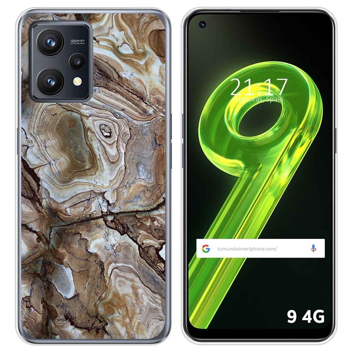 Funda Silicona para Realme 9 4G diseño Mármol 14 Dibujos