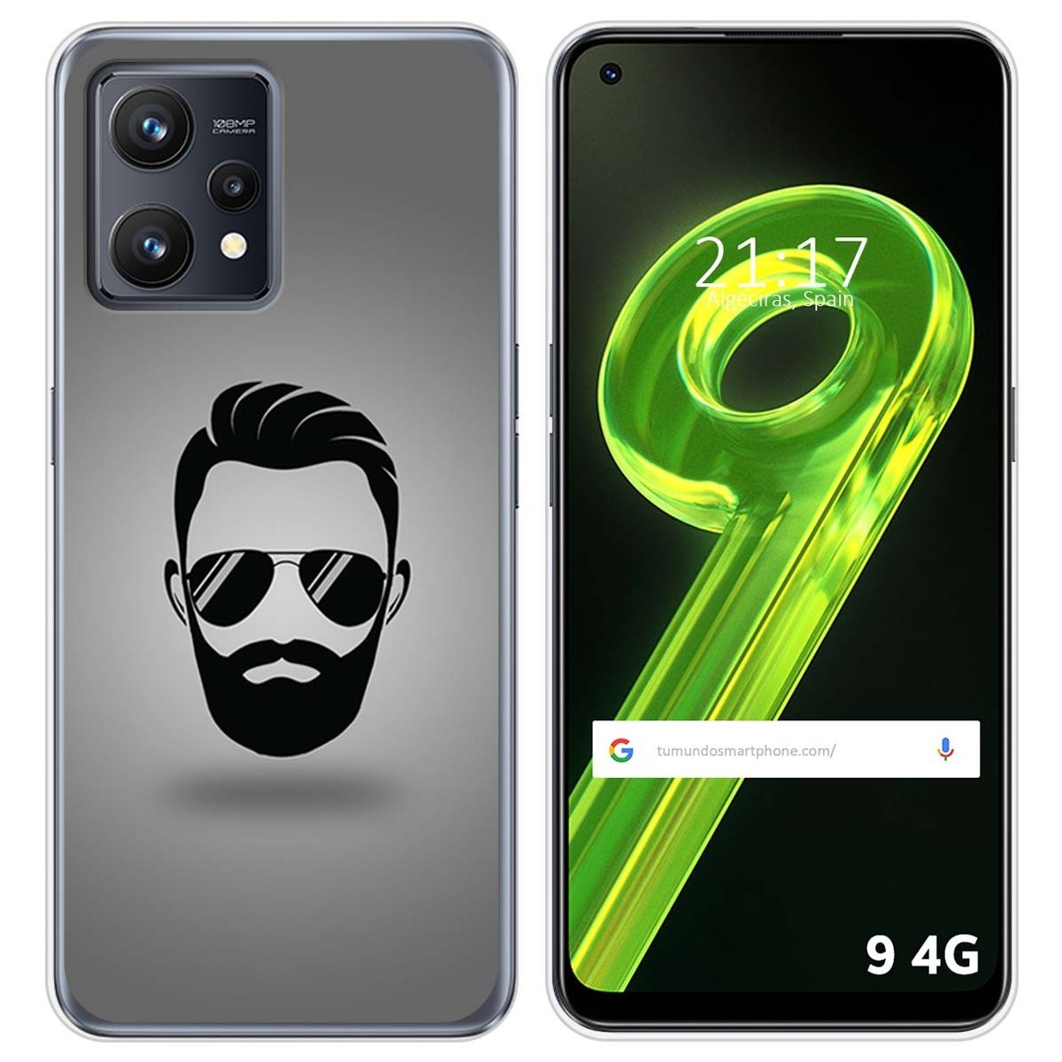 Funda Silicona para Realme 9 4G diseño Barba Dibujos