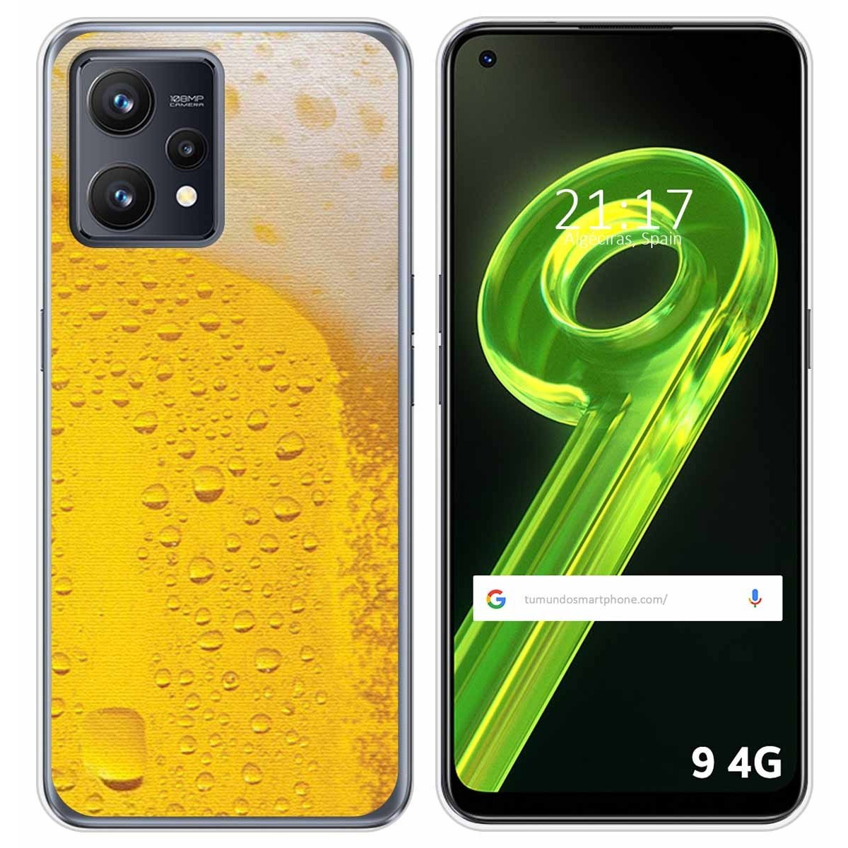 Funda Silicona para Realme 9 4G diseño Cerveza Dibujos
