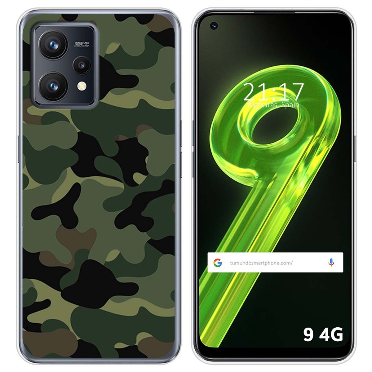 Funda Silicona para Realme 9 4G diseño Camuflaje Dibujos
