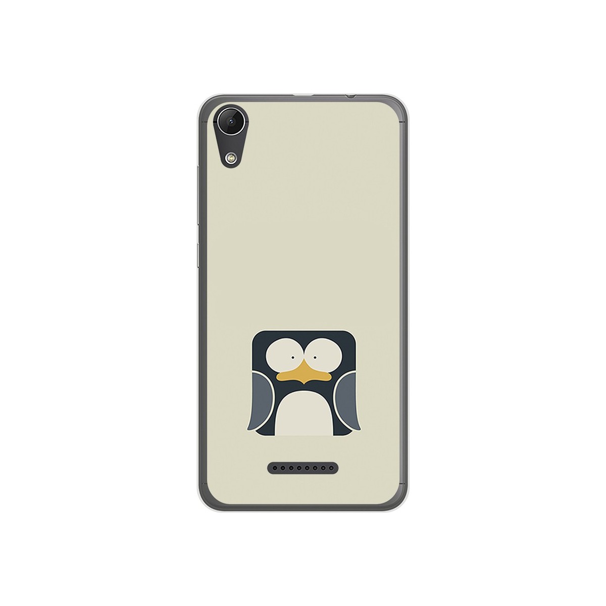 Funda Gel Tpu para Wiko Lenny4 Diseño Pingüino Dibujos