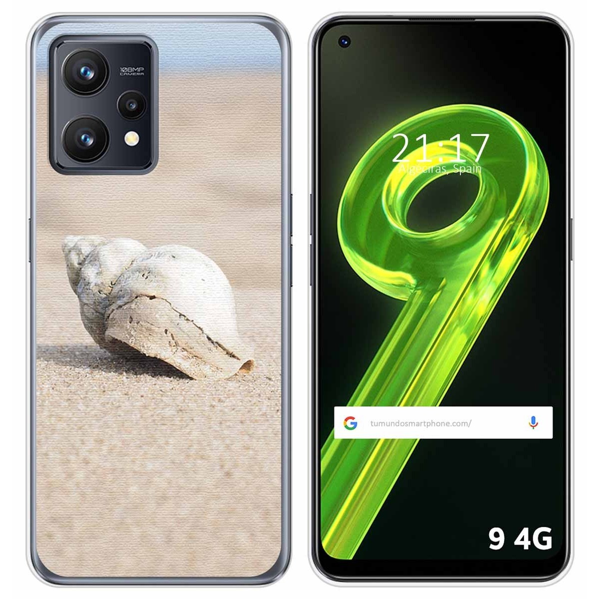 Funda Silicona para Realme 9 4G diseño Concha Dibujos