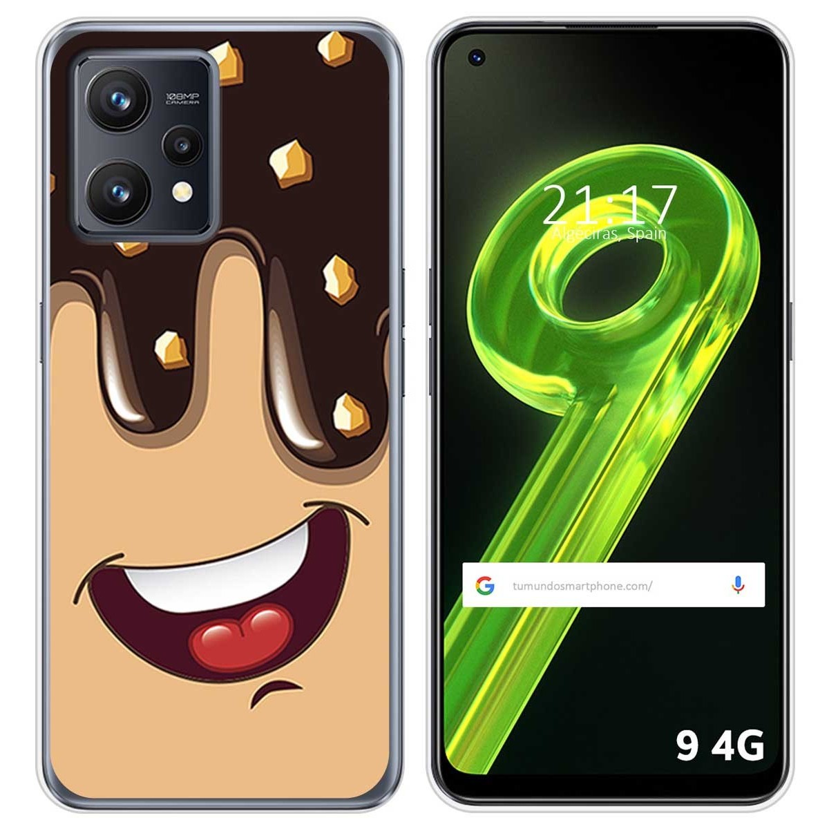 Funda Silicona para Realme 9 4G diseño Helado Chocolate Dibujos