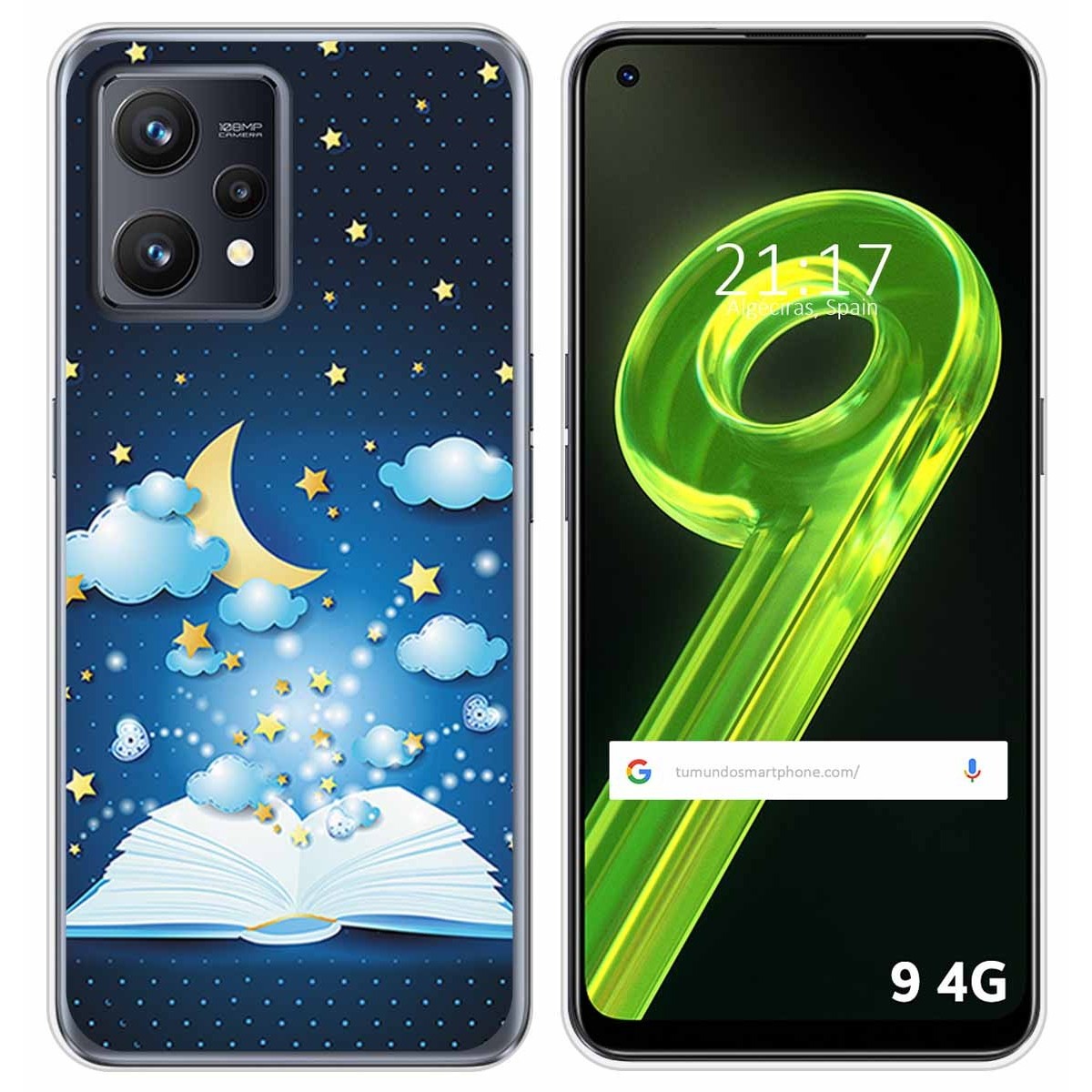 Funda Silicona para Realme 9 4G diseño Libro Cuentos Dibujos