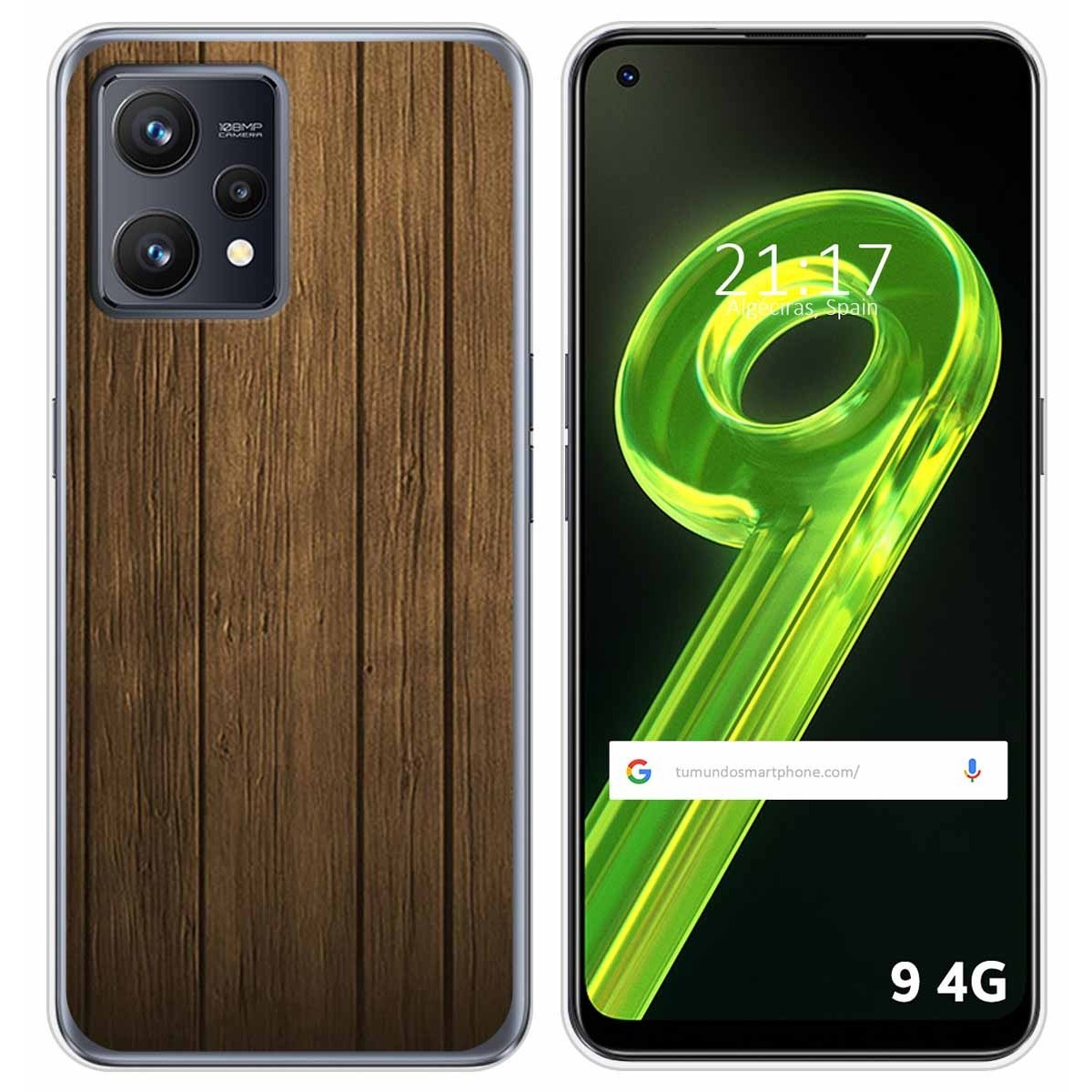 Funda Silicona para Realme 9 4G diseño Madera Dibujos