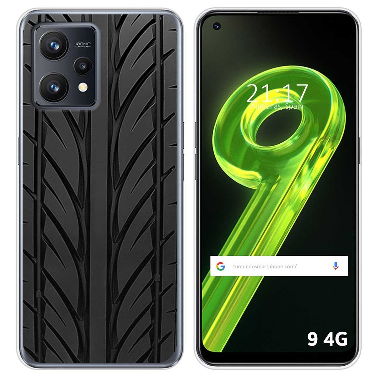 Funda Silicona para Realme 9 4G diseño Neumatico Dibujos