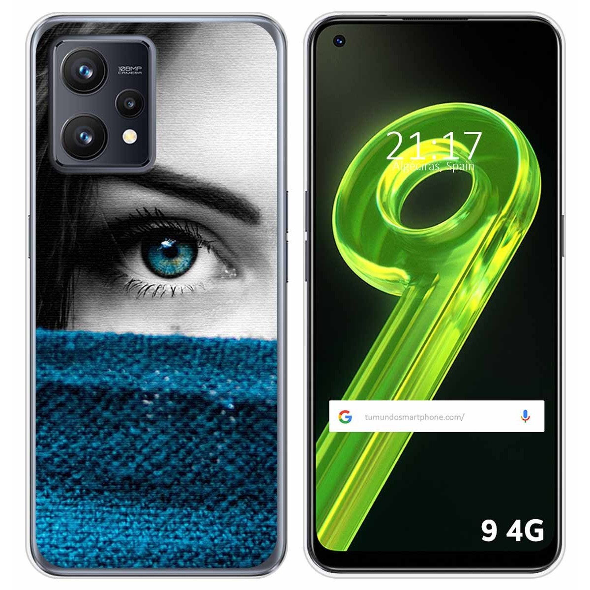Funda Silicona para Realme 9 4G diseño Ojo Dibujos