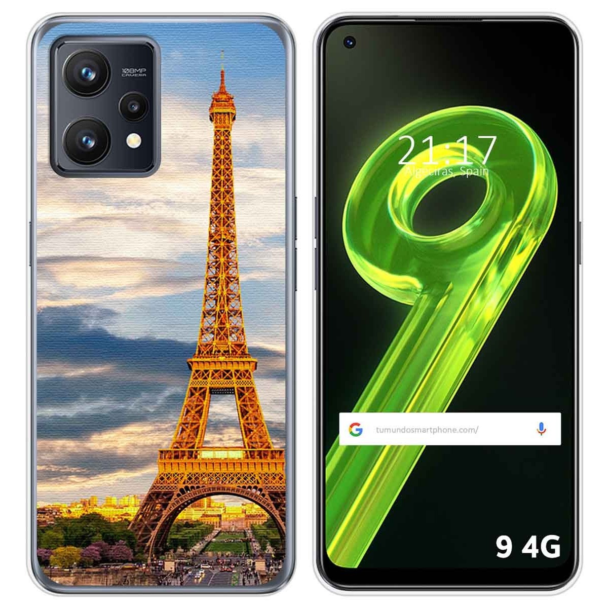 Funda Silicona para Realme 9 4G diseño Paris Dibujos
