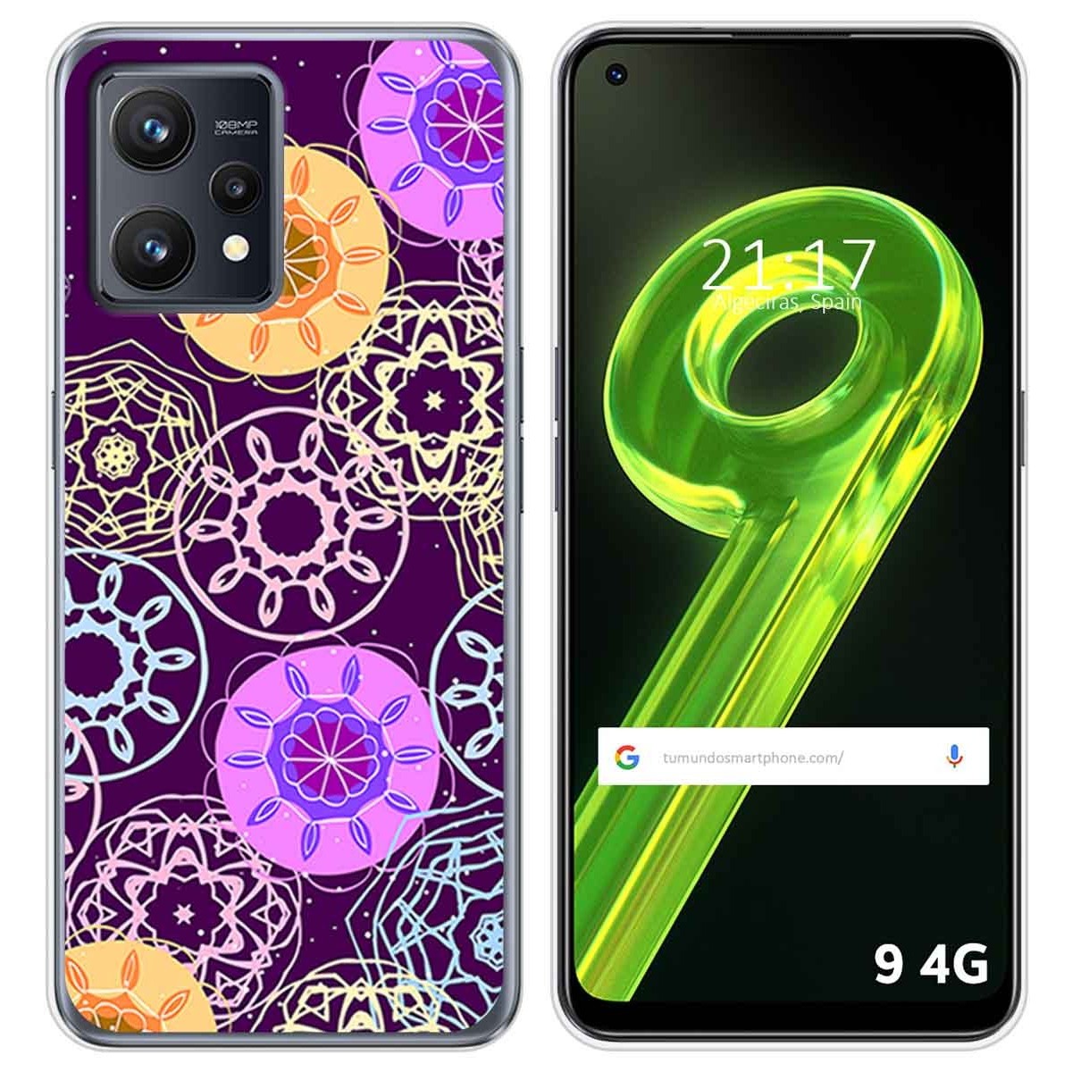 Funda Silicona para Realme 9 4G diseño Radial Dibujos